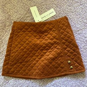 Quilted Janie and Jack Brown Skirt Size 2T